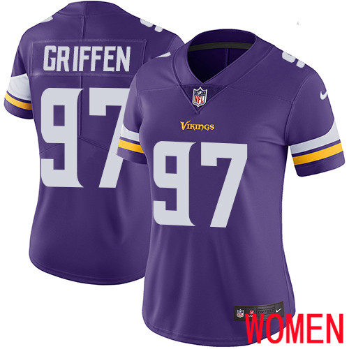 Minnesota Vikings #97 Limited Everson Griffen Purple Nike NFL Home Women Jersey Vapor Untouchable->women nfl jersey->Women Jersey